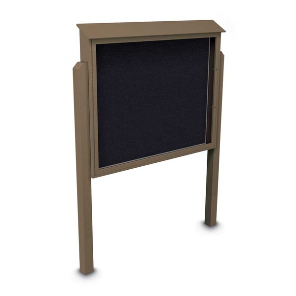 Sliding Door Indoor Enclosed Corkboard, 4